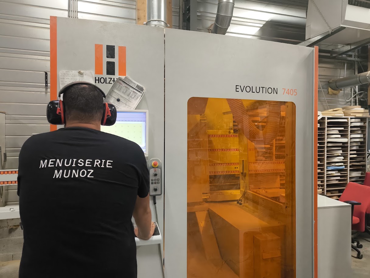 L’atelier Menuiserie Munoz et son centre d’usinage à commande numérique